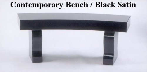 Contemporary Curved Bench - Click Image to Close