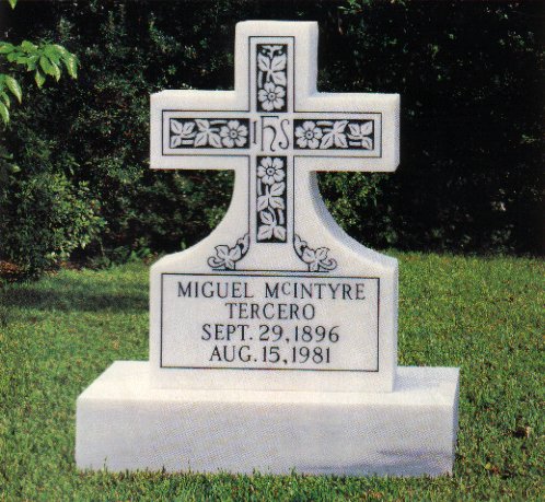 Marble Cross Headstone 92501 - Click Image to Close